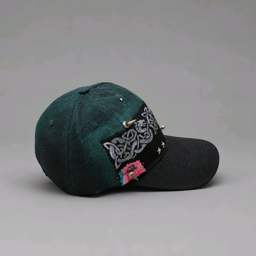 Custom Spiked Baseball Cap – Hand Painted
