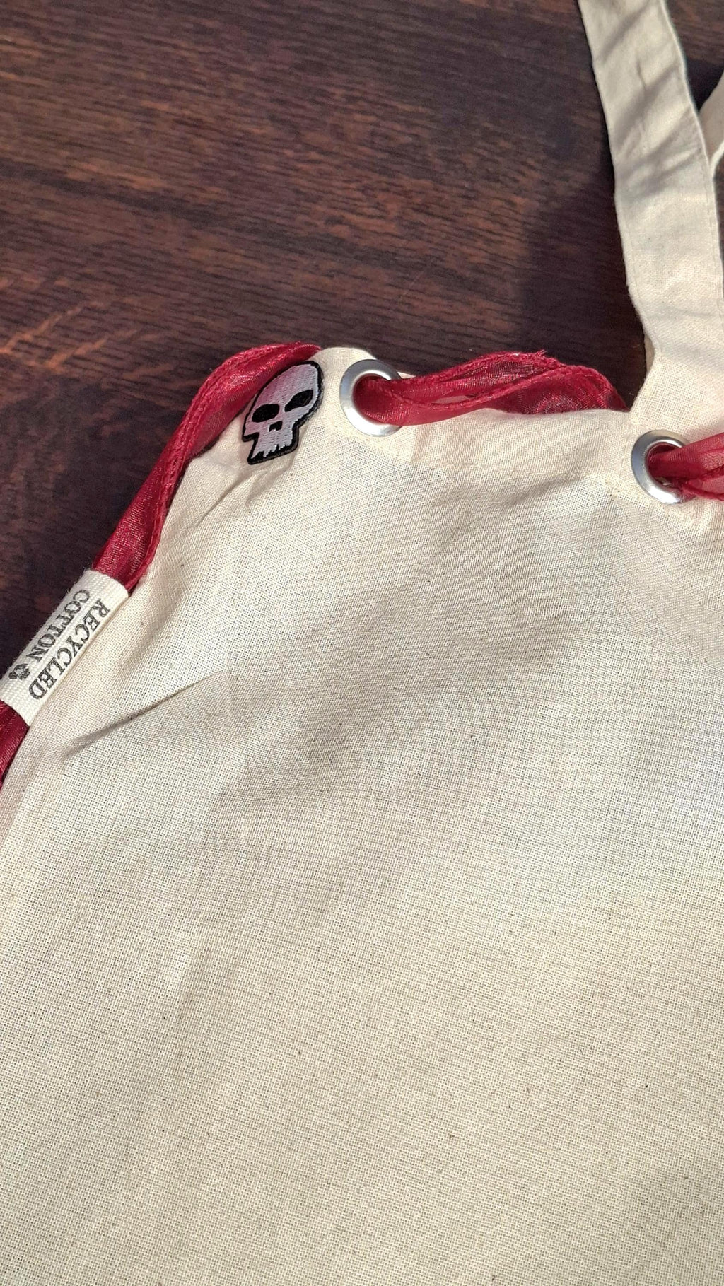 Sick Boi Inspired Custom Canvas Tote Bag | Handcrafted Cream & Red Shoulder Bag