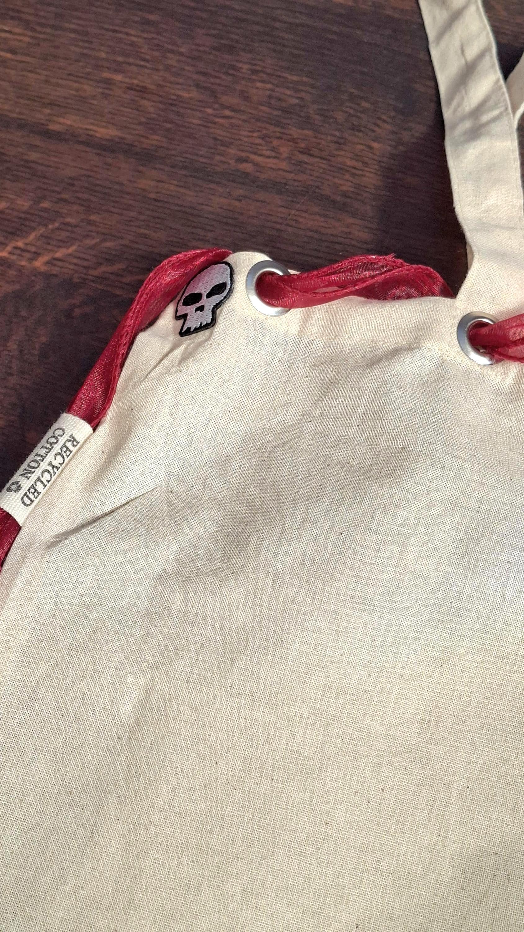 Sick Boi Inspired Custom Canvas Tote Bag | Handcrafted Cream & Red Shoulder Bag