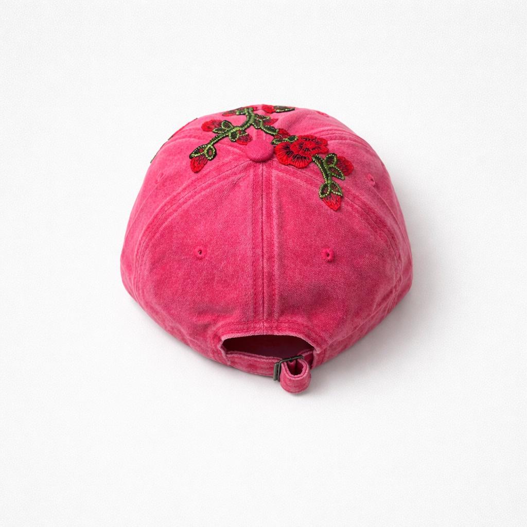 Women's Distressed Watermelon Denim Baseball Cap Brand New