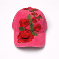 Women's Distressed Watermelon Denim Baseball Cap Brand New