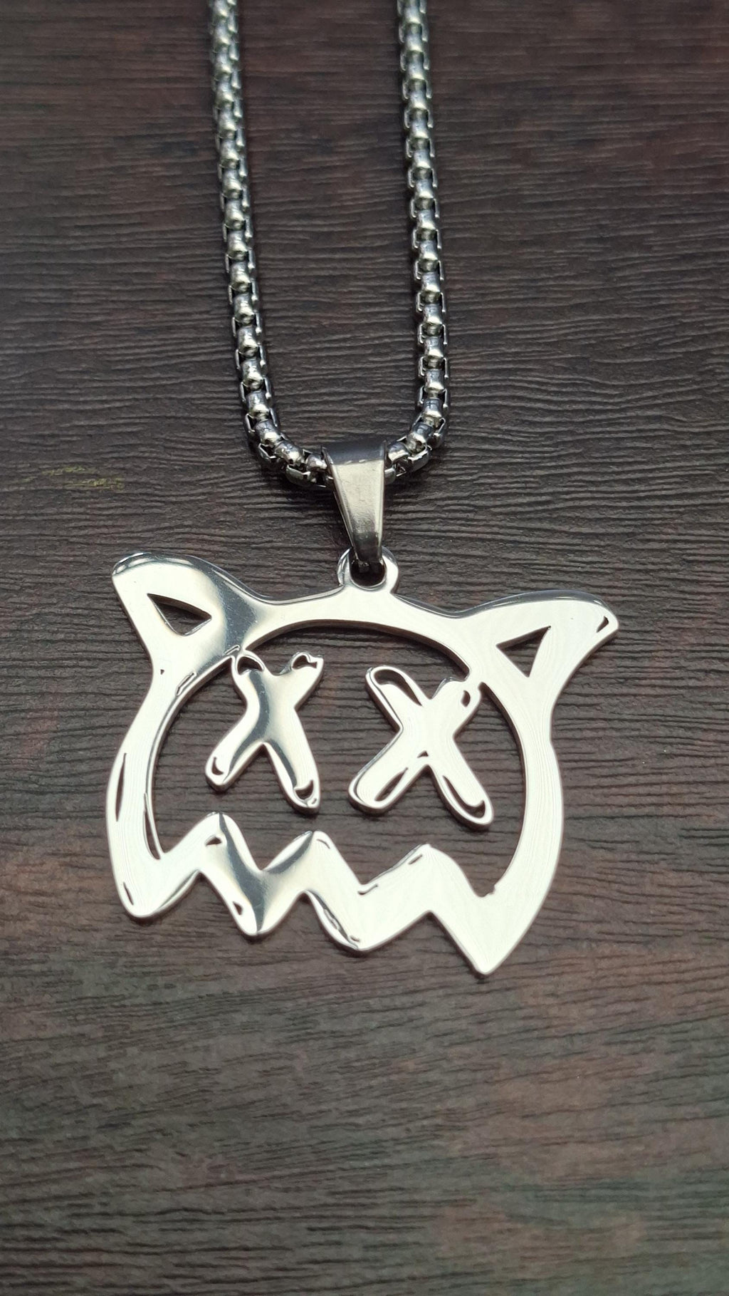 Sick Boi Ghost Pendant Necklace | Stainless Steel | Grunge, Goth & Y2K Jewellery