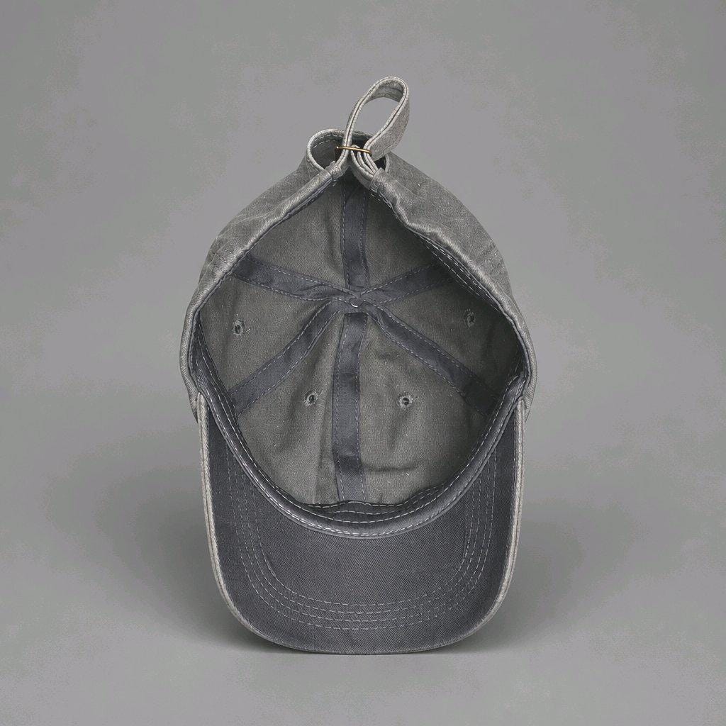 Hand Painted Viking Vegvisir Cap, Washed Cotton Runic Compass Dad Hat