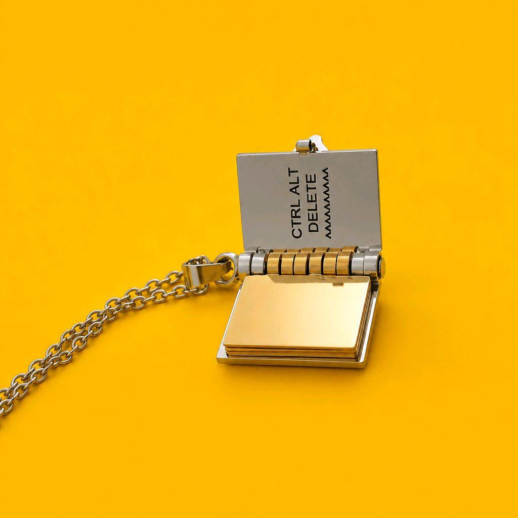 Ren and The Skinner Brothers Inspired Book Locket Necklace • Stainless Steel Miniature Song Book Pendant