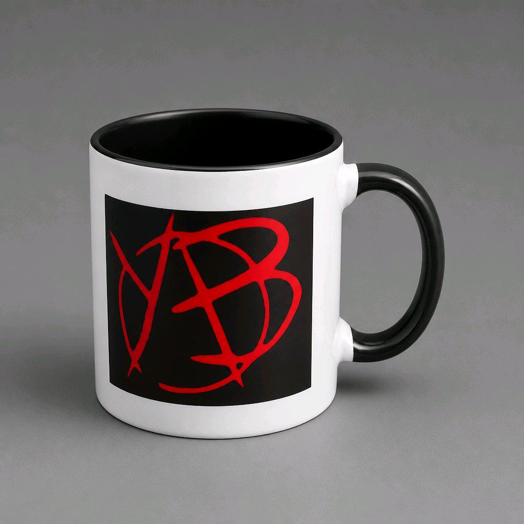 YUNGBLUD Ceramic Coffee Mug Black Handle & Accent with Gift Box Packaging Punk Pop Music Merch