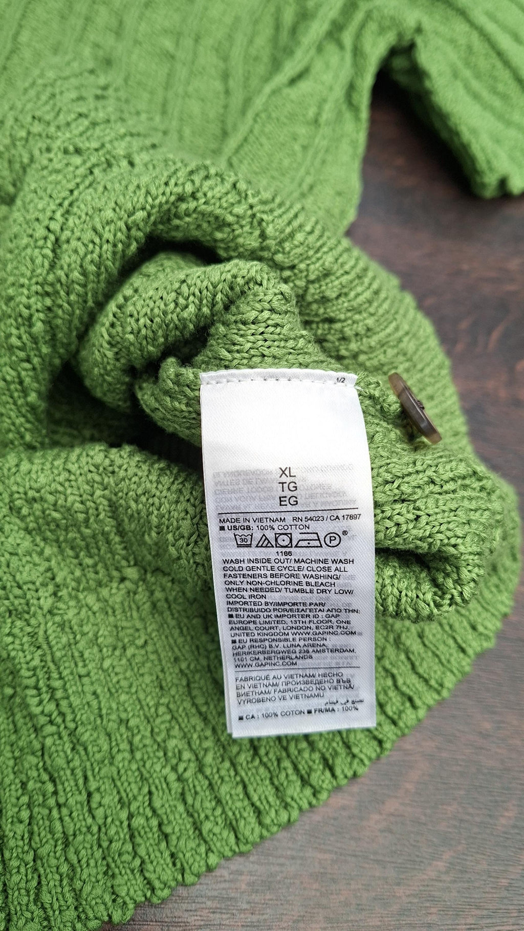 Banana Republic Mens XL Knit Shirt Green Wide Rib Button Front Short Sleeve NWT
