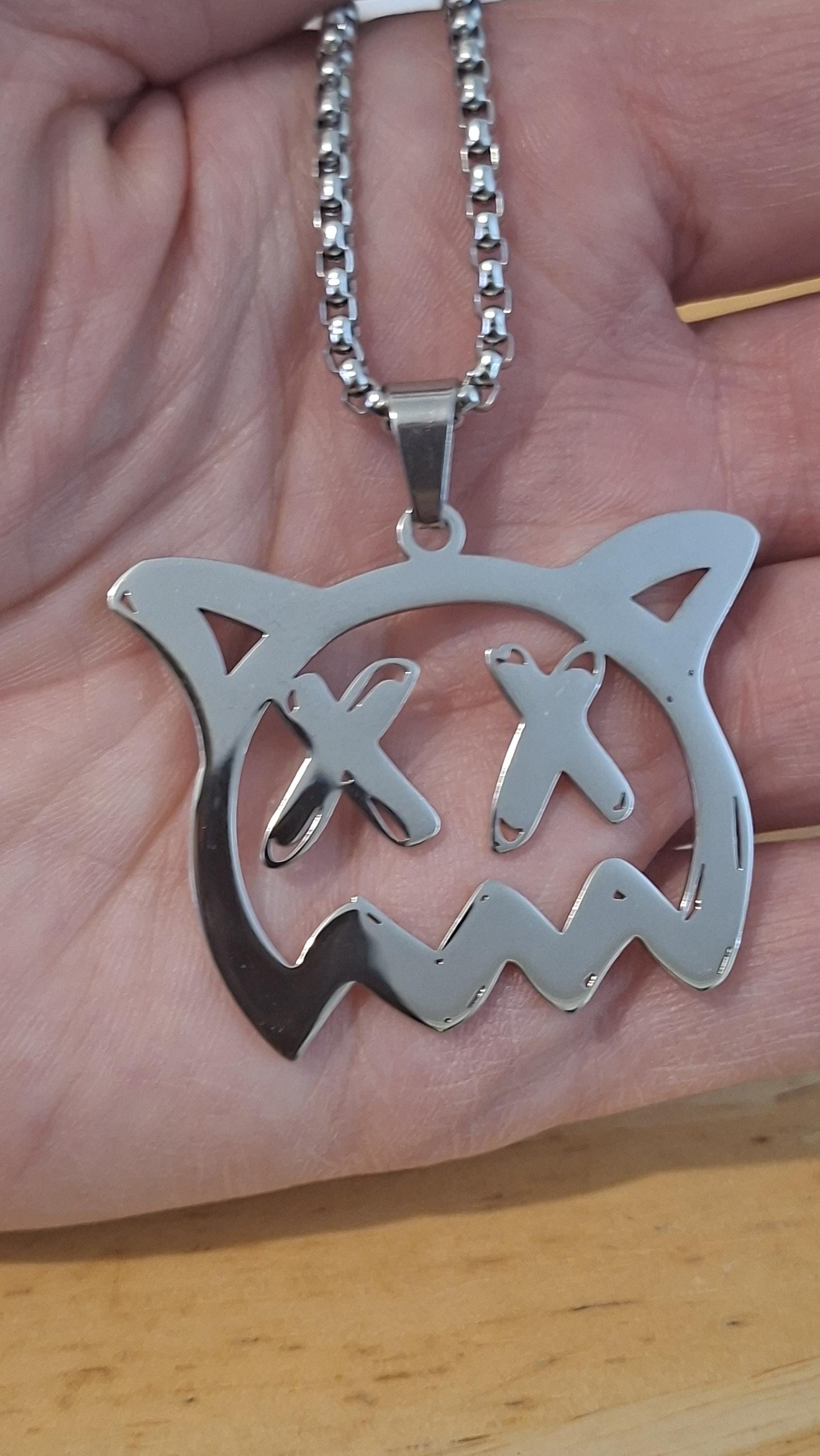 Sick Boi Ghost Pendant Necklace | Stainless Steel | Grunge, Goth & Y2K Jewellery