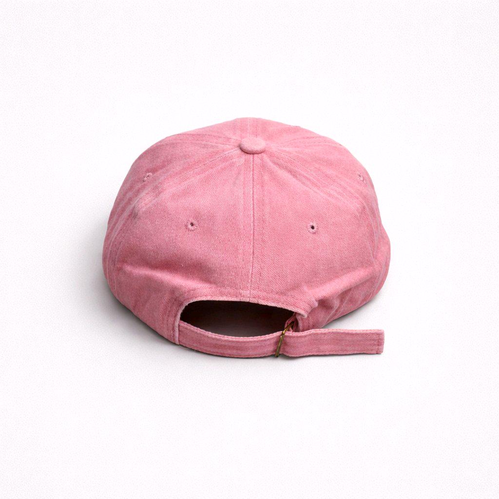 Handcrafted 6 Panel Adjustable Denim Cap with Hello Kitty Patch & Rhinestones