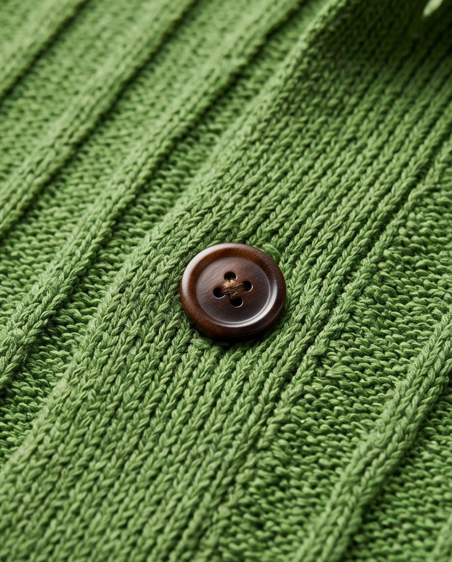 Banana Republic Mens XL Knit Shirt Green Wide Rib Button Front Short Sleeve NWT