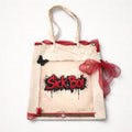 Sick Boi Inspired Custom Canvas Tote Bag | Handcrafted Cream & Red Shoulder Bag
