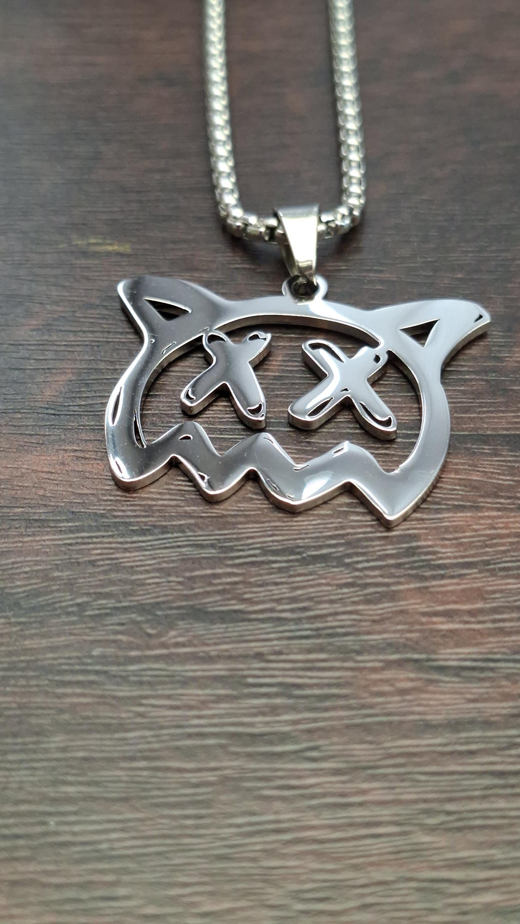 Sick Boi Inspired, Stainless Steel Ghost Pendant, Grunge Jewelry, Edgy Emo Goth Necklaces