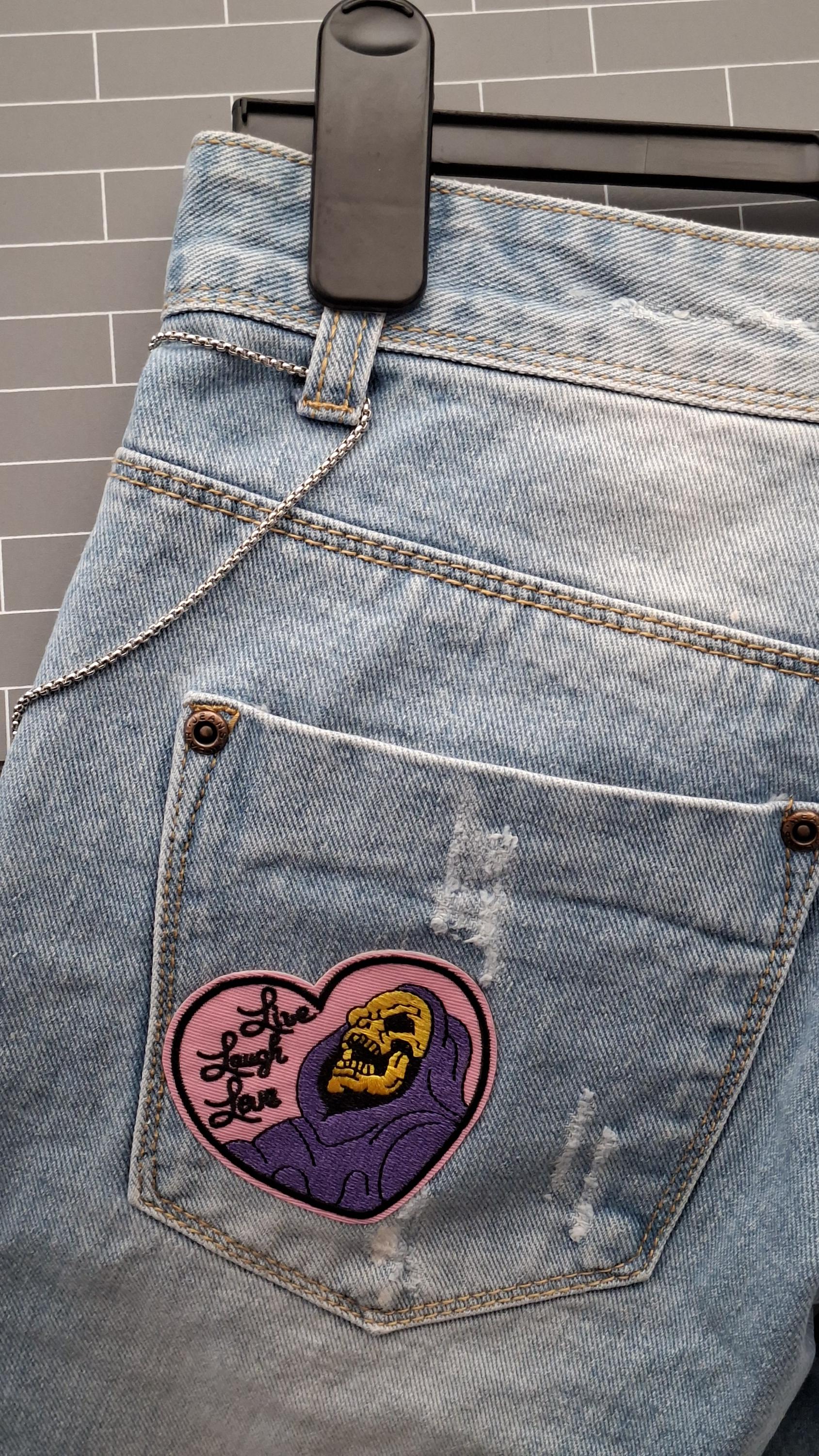 Women's Handcrafted Ripped Denim Shorts | Size 10 | Stainless Steel Embellishments | Retro Alt Style